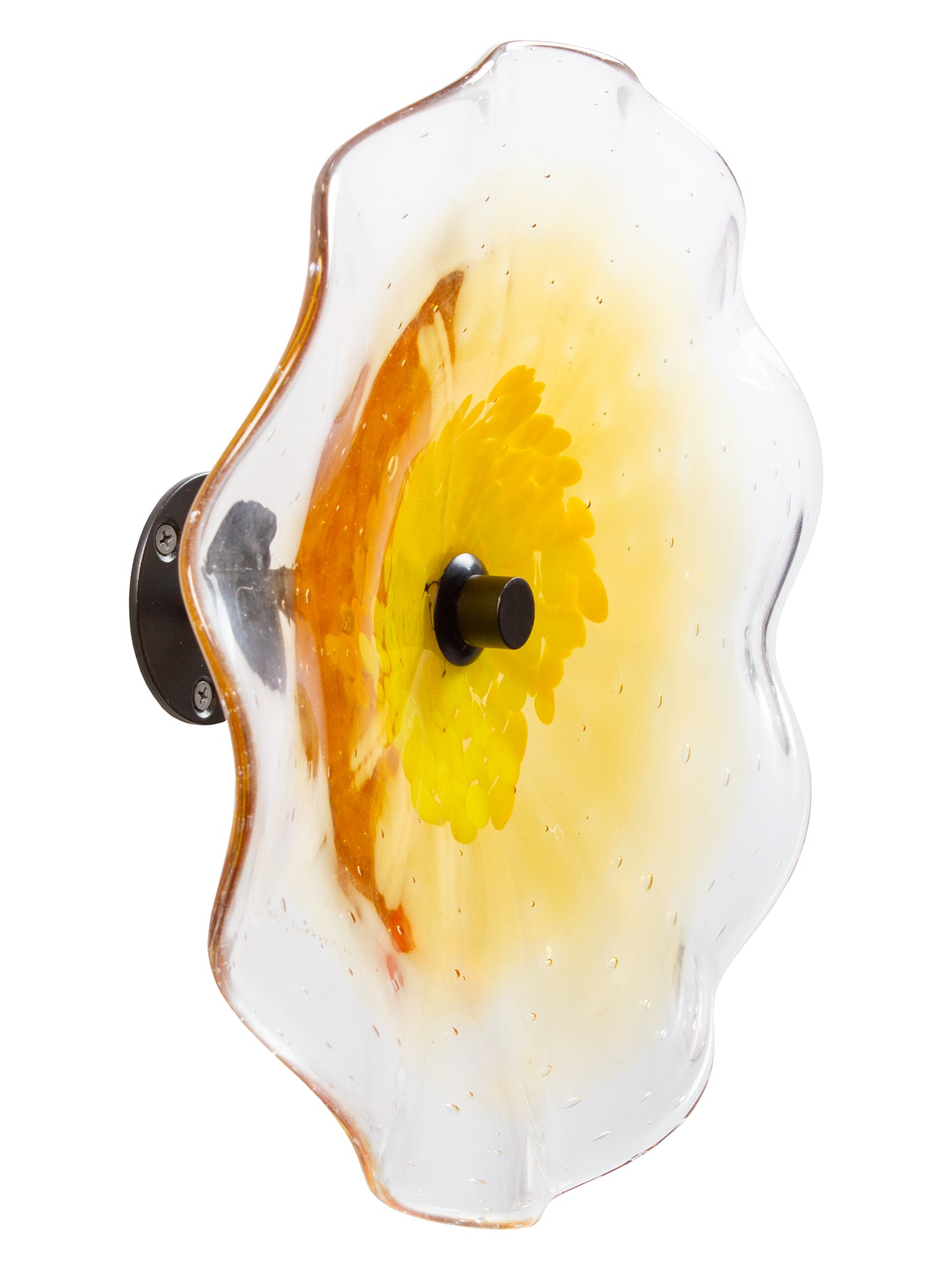 Ribera Hand Blown Art Glass Wall Decor - 12 Inch