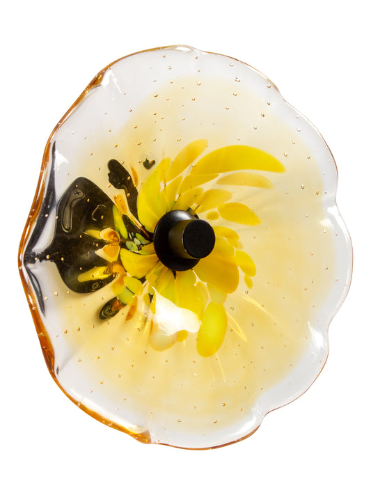 Ribera Hand Blown Art Glass Wall Decor - 8 Inch