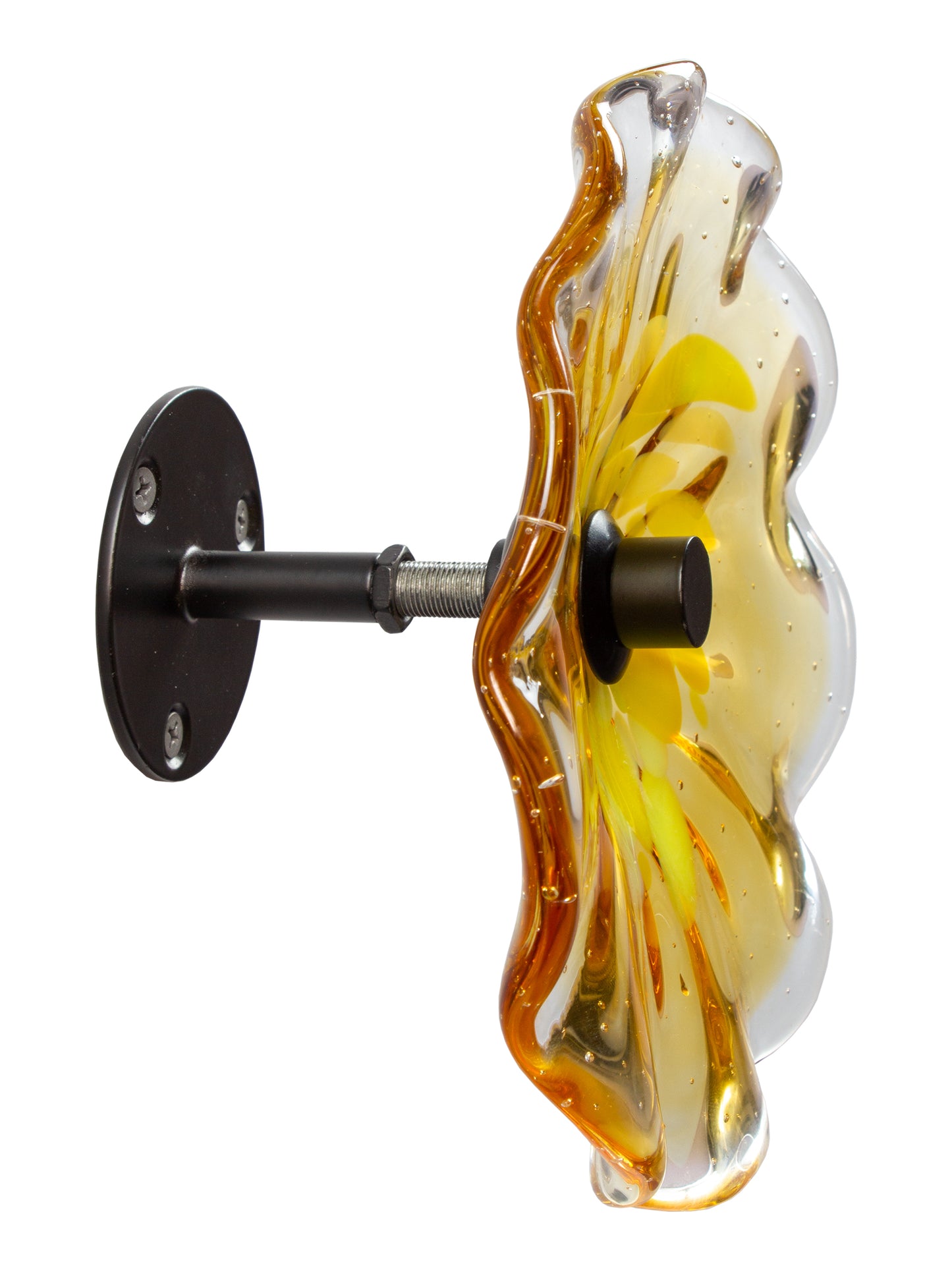 Ribera Hand Blown Art Glass Wall Decor - 8 Inch