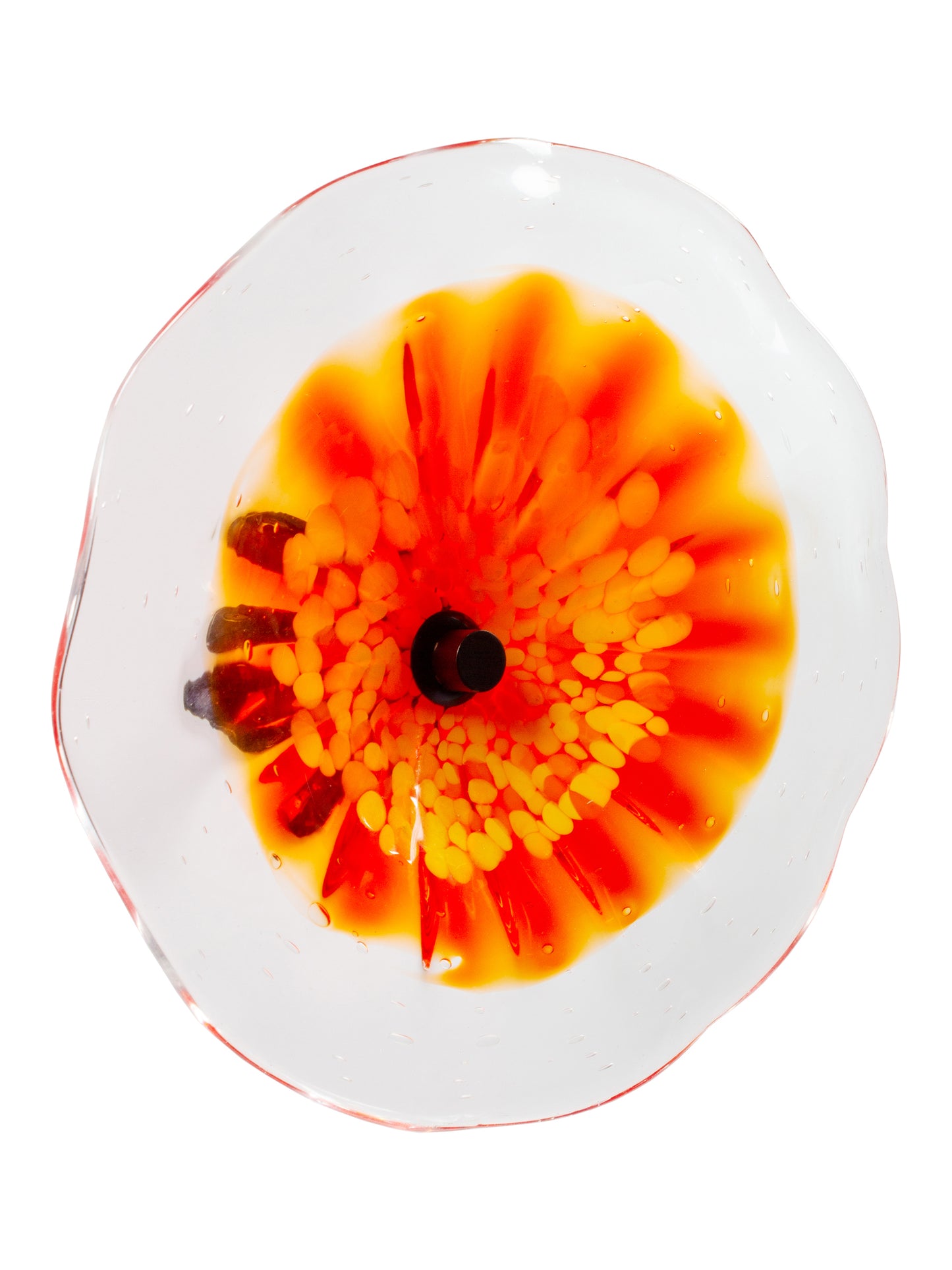 Milagra Hand Blown Art Glass Wall Decor - 12 Inch