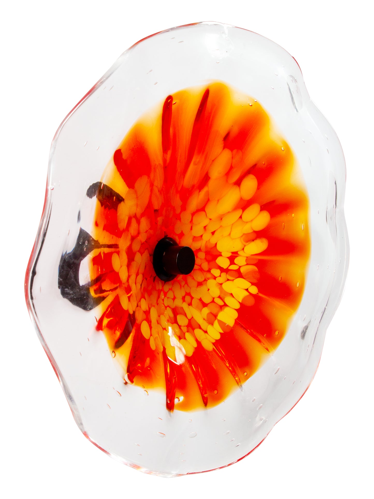 Milagra Hand Blown Art Glass Wall Decor - 12 Inch