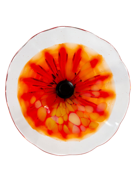 Milagra Hand Blown Art Glass Wall Decor - 8 Inch