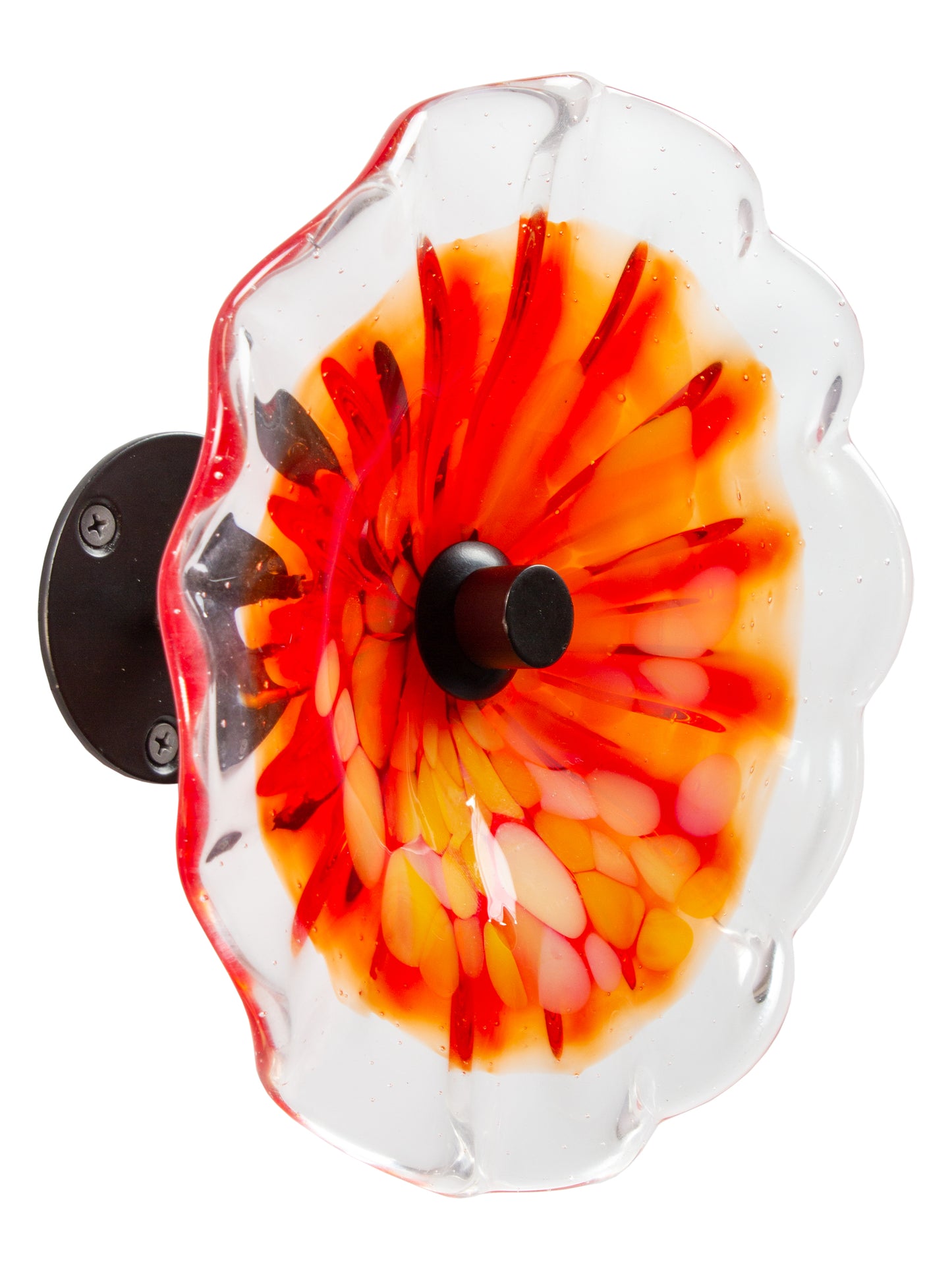 Milagra Hand Blown Art Glass Wall Decor - 8 Inch
