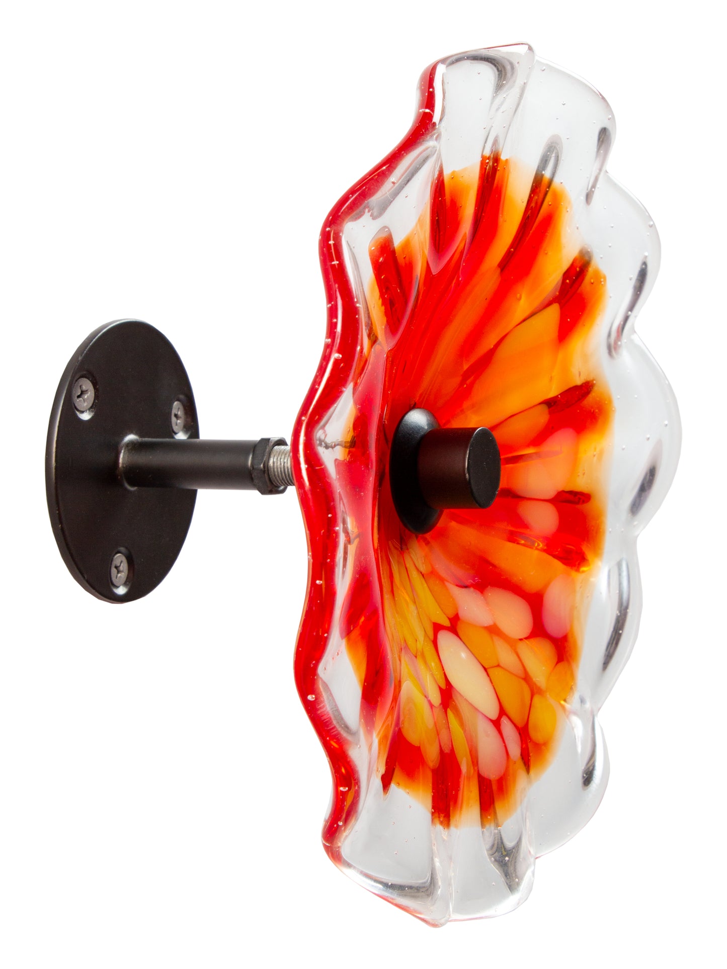 Milagra Hand Blown Art Glass Wall Decor - 8 Inch
