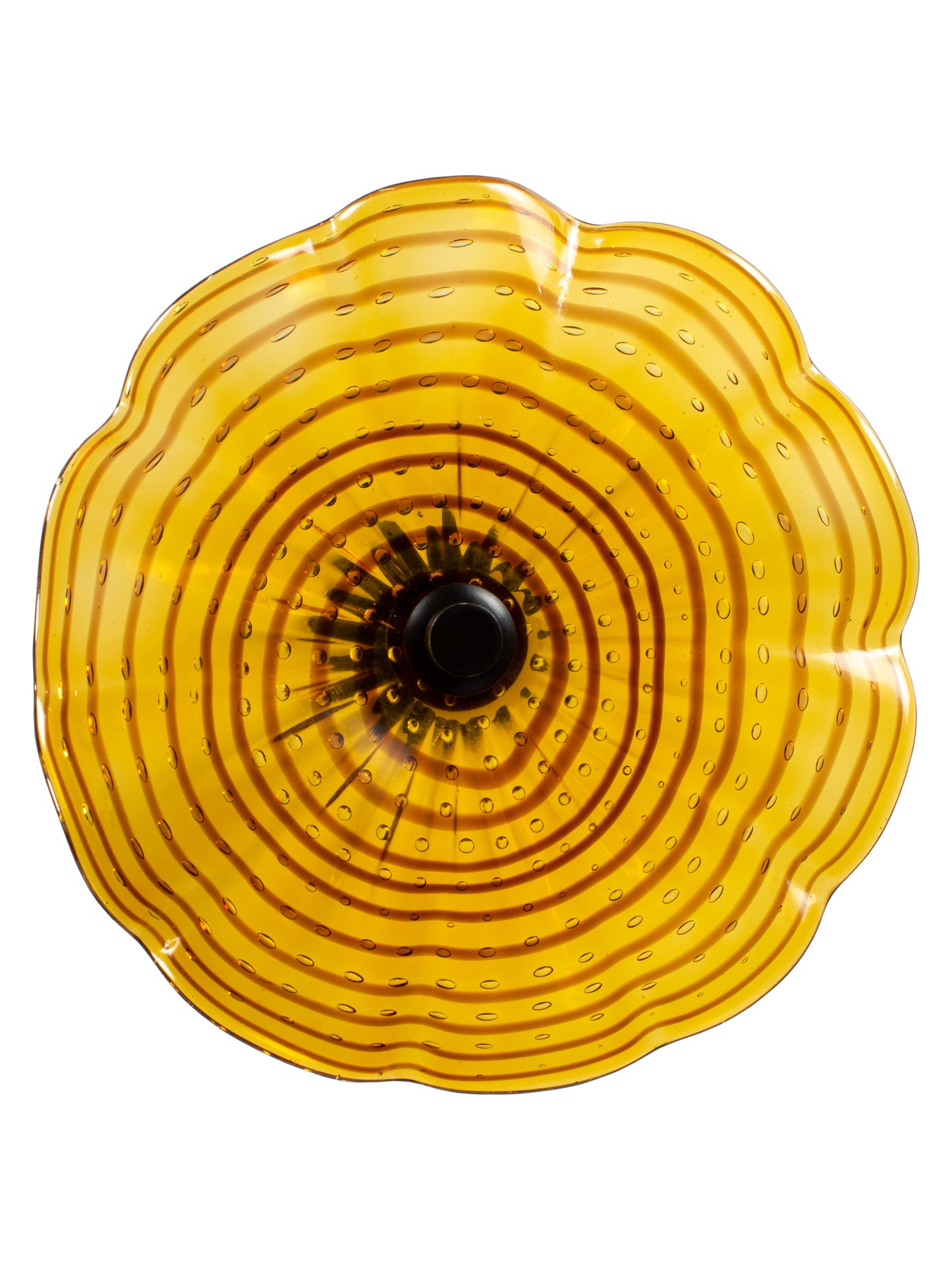 Rosslyn Hand Blown Art Glass Wall Decor - 9 Inch