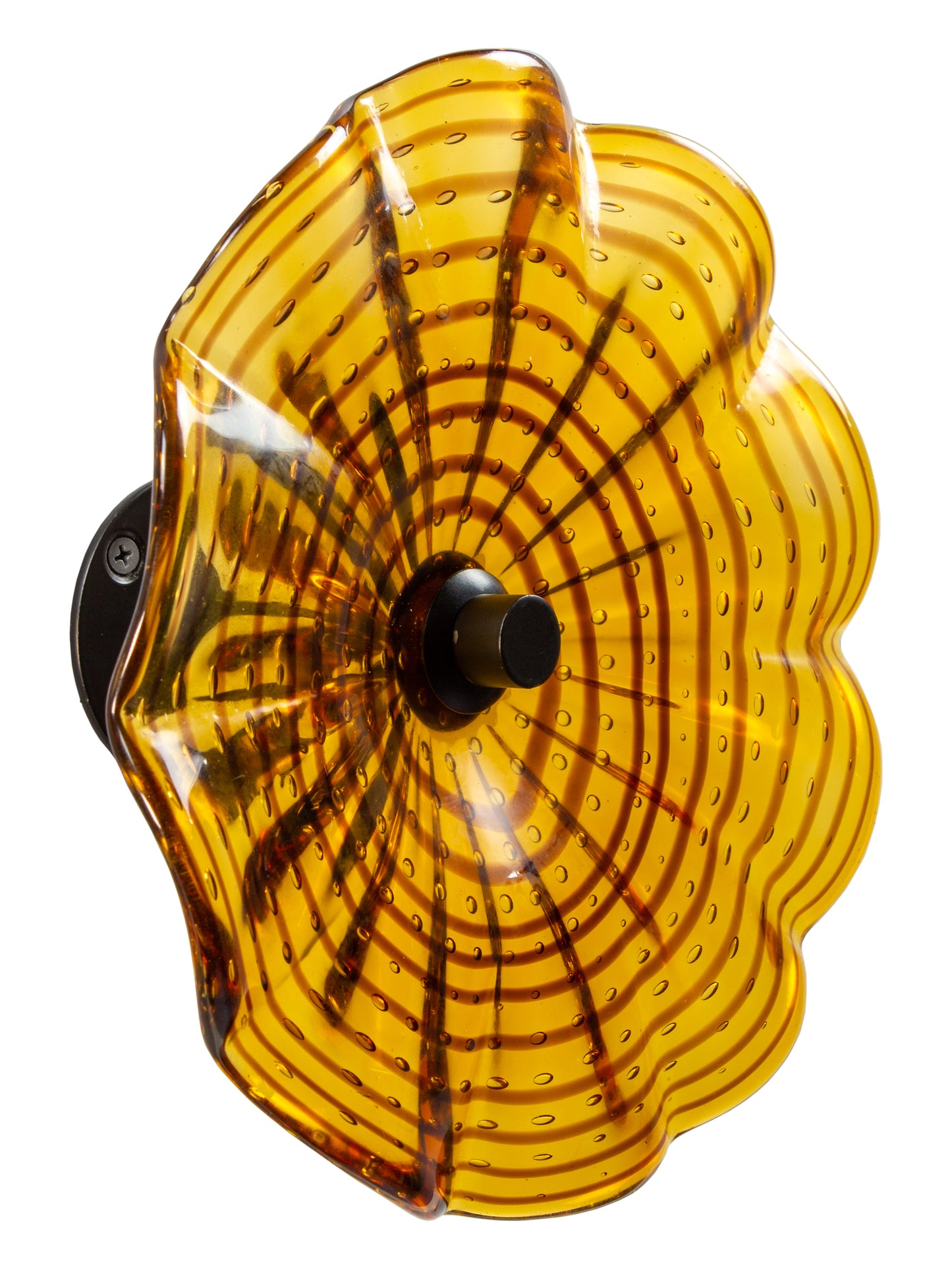 Rosslyn Hand Blown Art Glass Wall Decor - 9 Inch