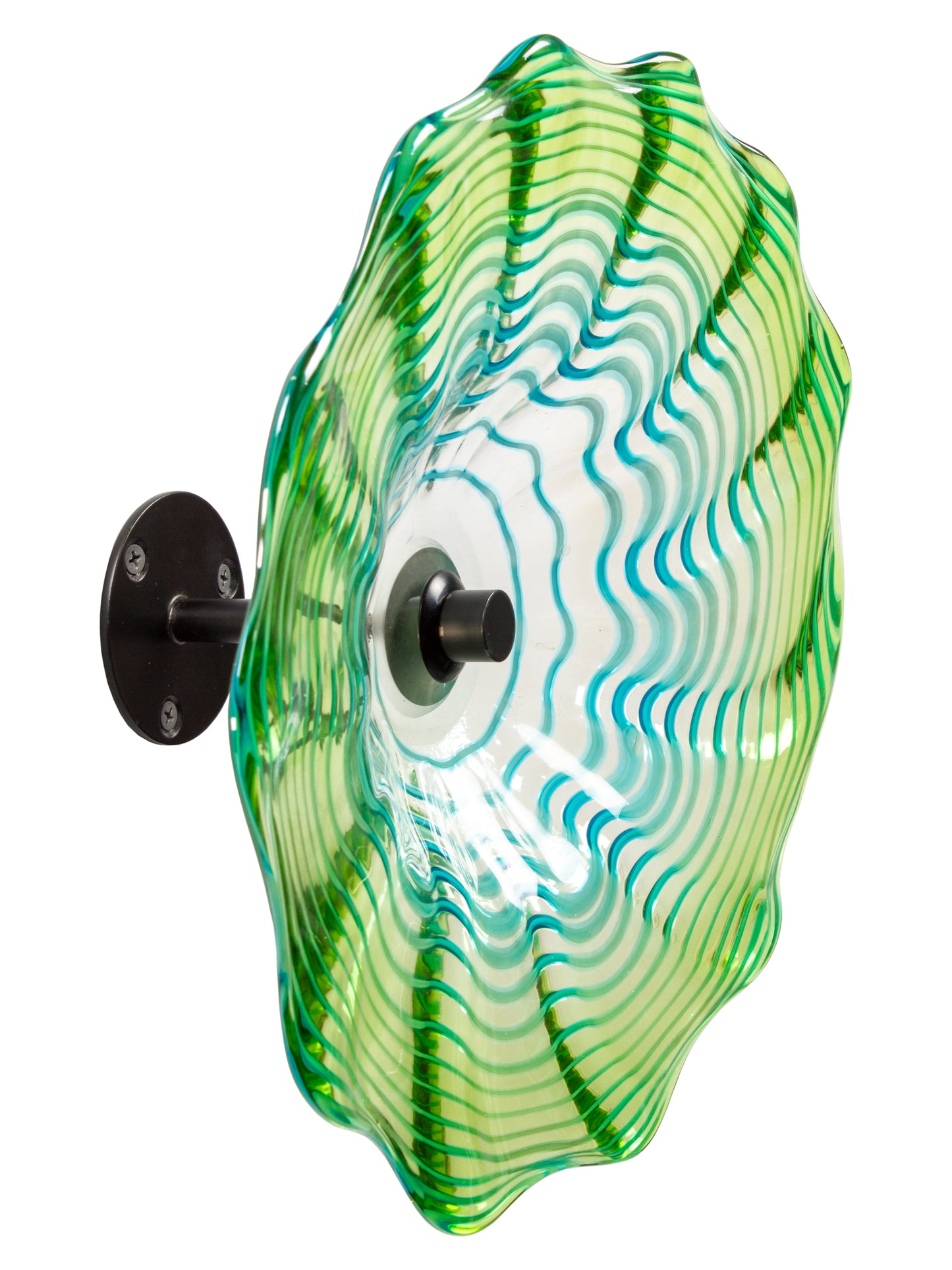 Pollena Hand Blown Art Glass Wall Decor - 12 Inch
