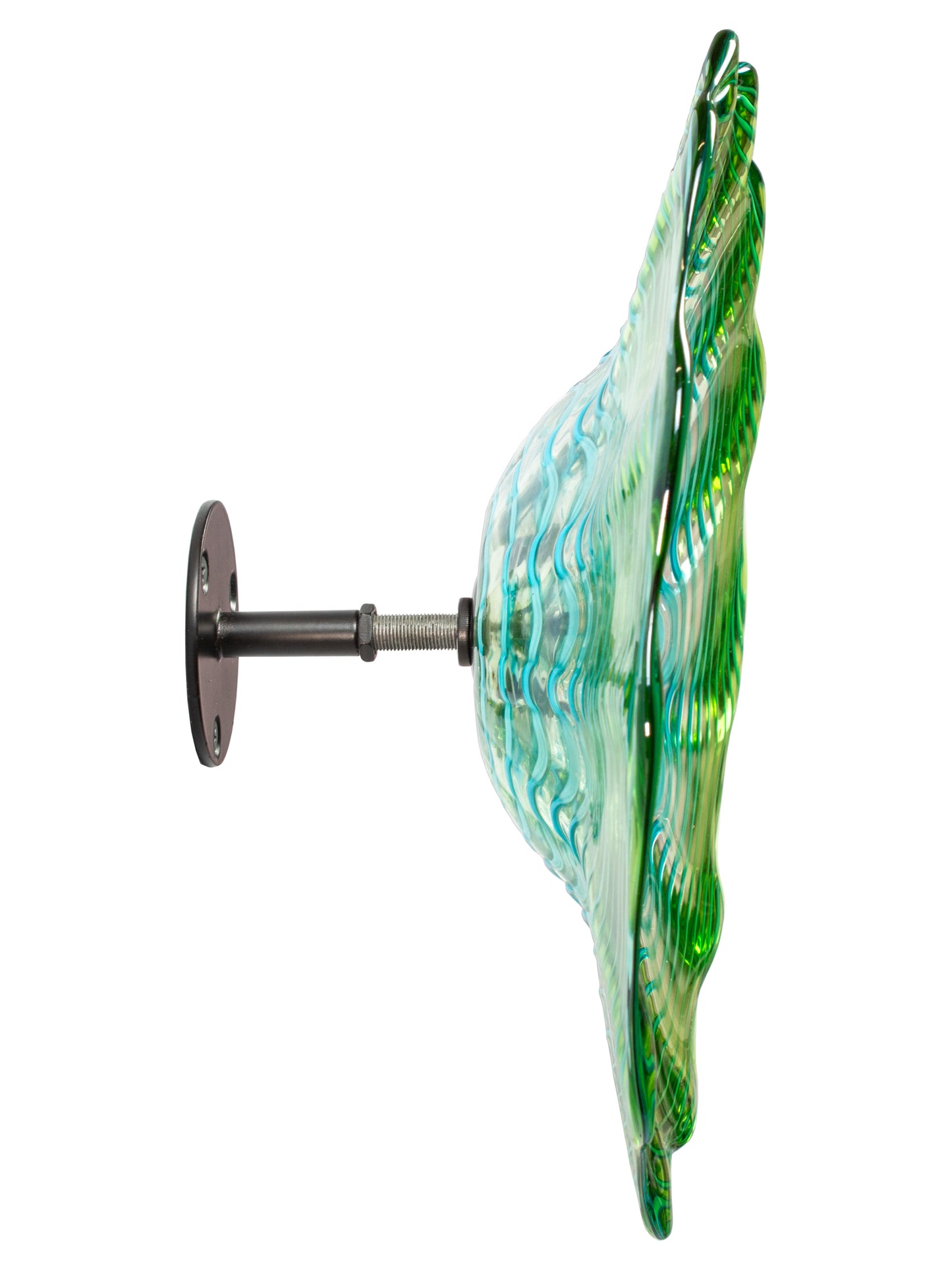 Pollena Hand Blown Art Glass Wall Decor - 12 Inch