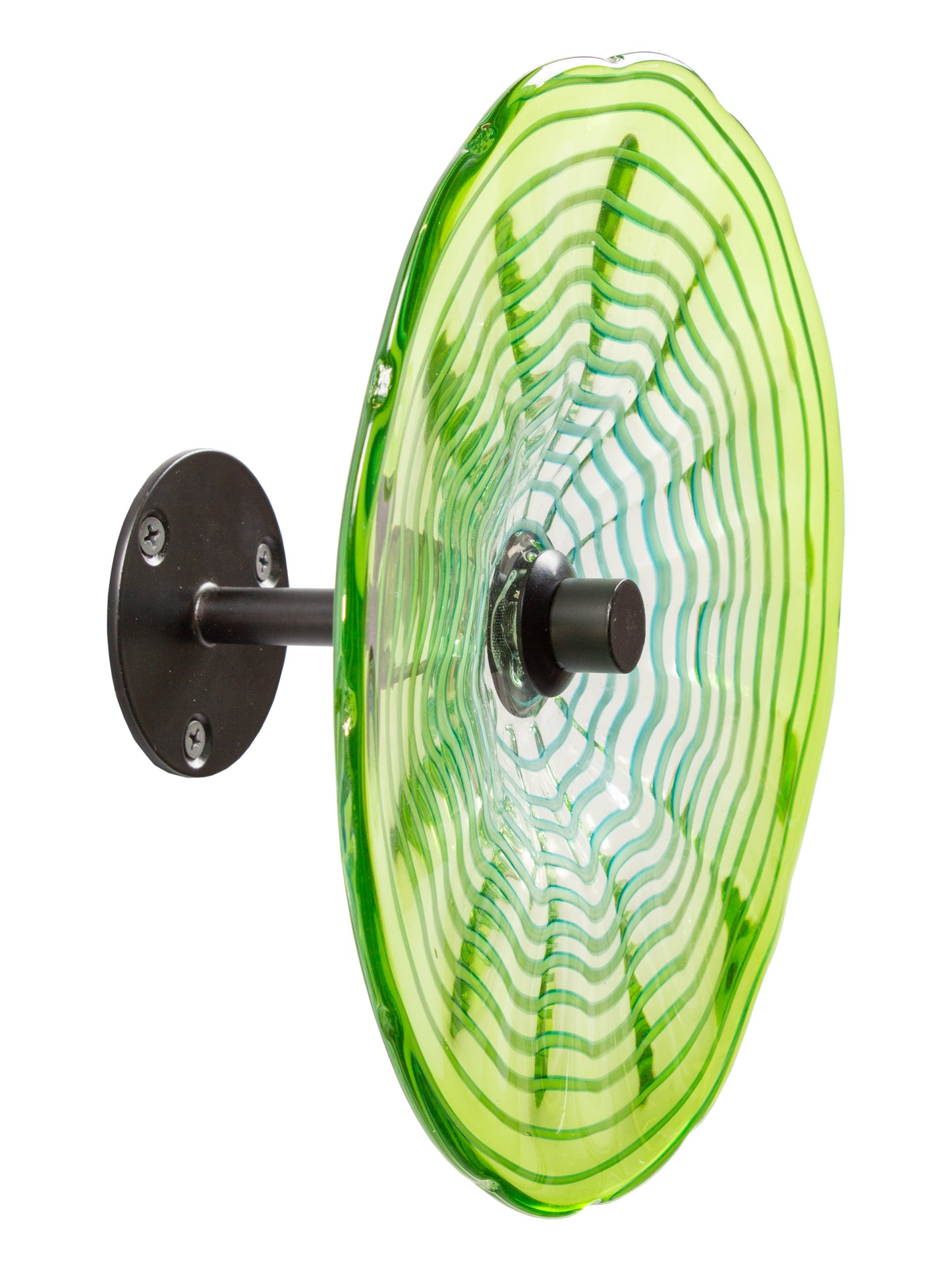 Pollena Hand Blown Art Glass Wall Decor - 9 Inch