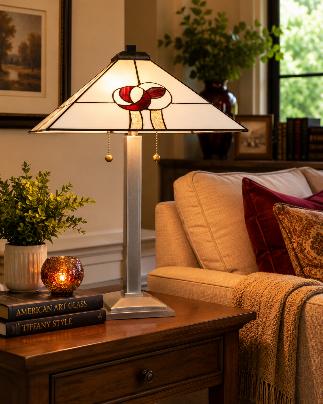 Mack Rose Tiffany Table Lamp
