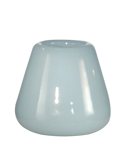 Tobias White Hand Blown Art Glass Vase