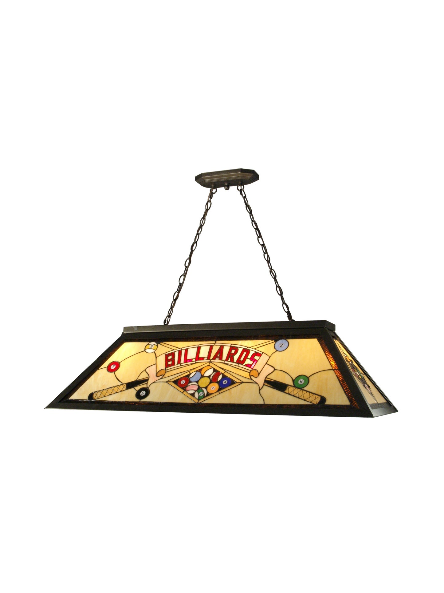 Billiards Pool Table Tiffany Island Fixture
