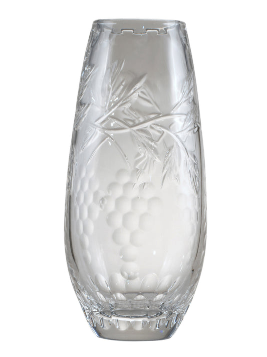 Grape 24% Lead Crystal Small Vase