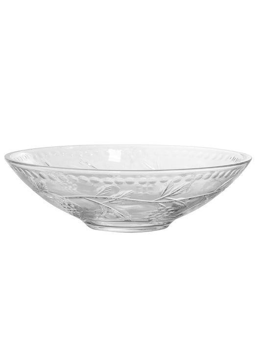 Grape 24% Lead Crystal Bowl