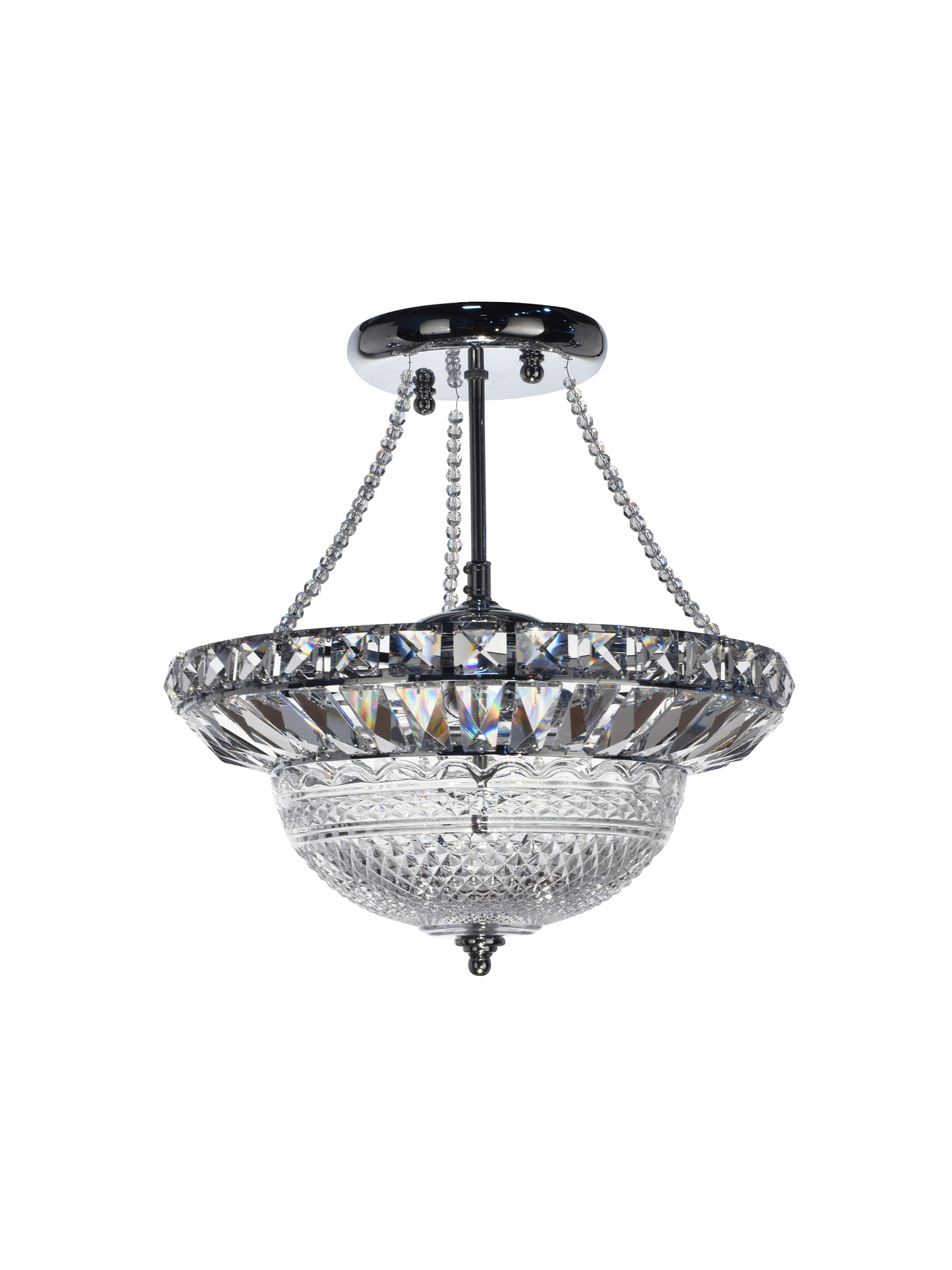 Woodland Hills 14" Wide Crystal Inverted Pendant