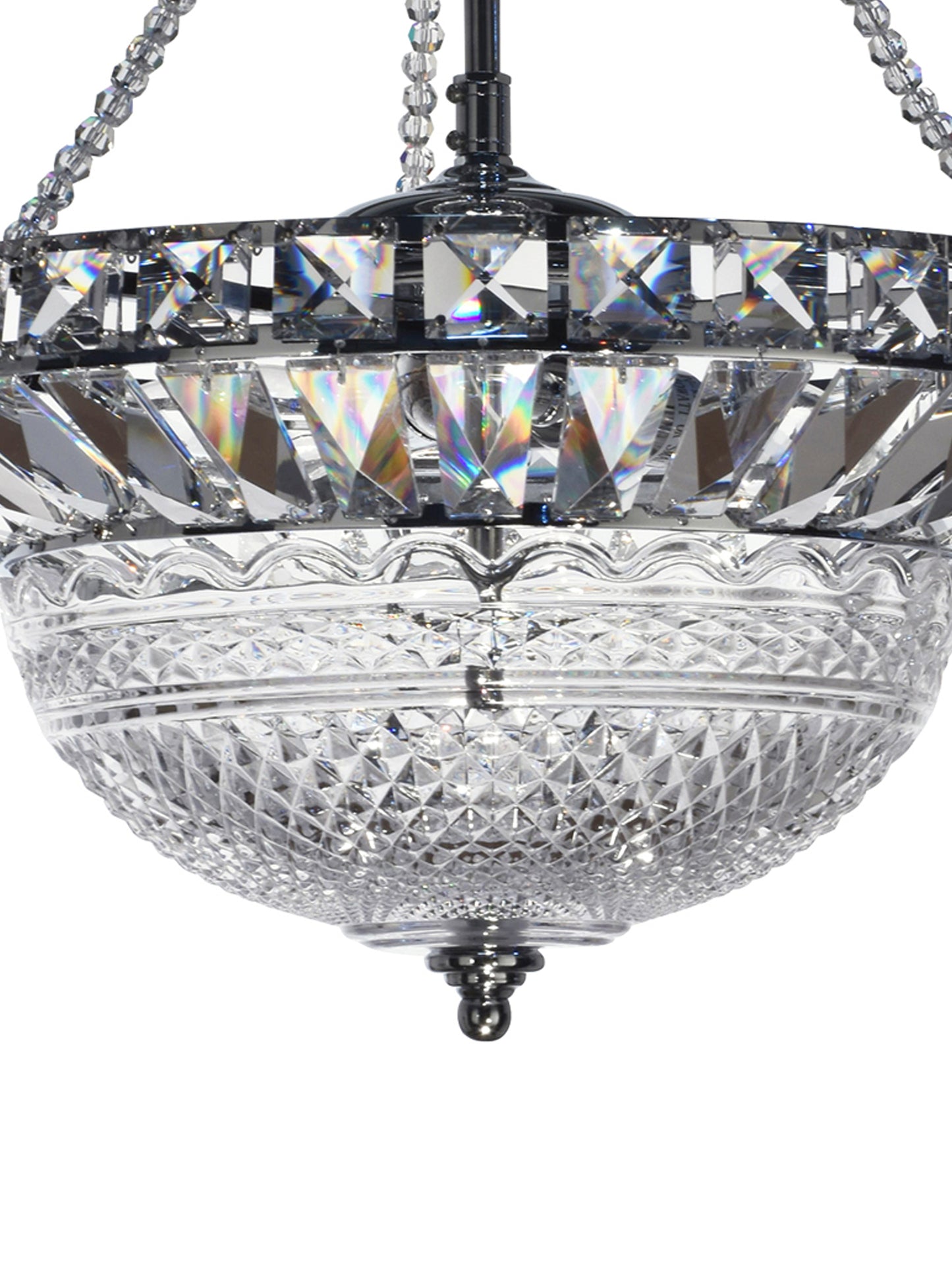 Woodland Hills 14" Wide Crystal Inverted Pendant