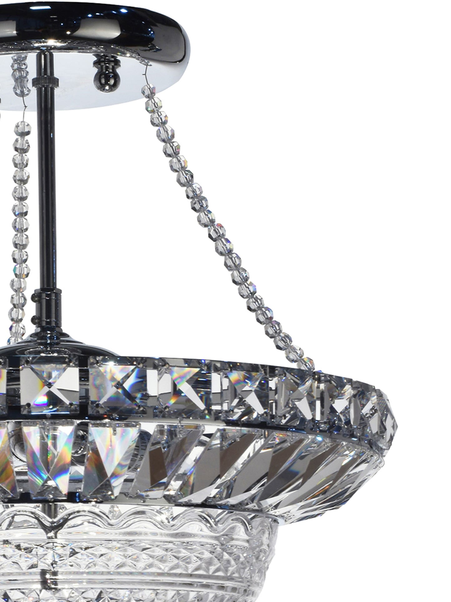 Woodland Hills 14" Wide Crystal Inverted Pendant