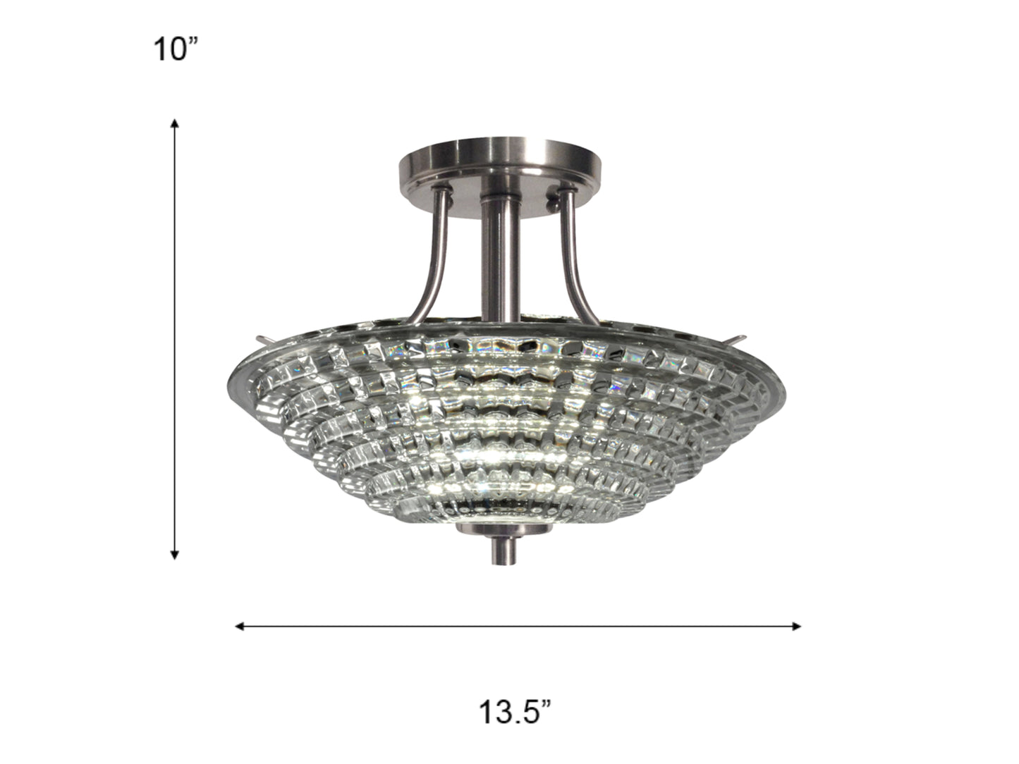 Wendy Crystal Semi Flush Mount