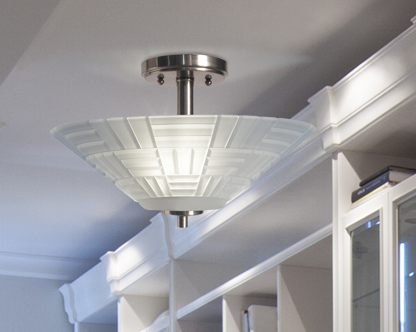 Houston Integrated LED Crystal Flush Mount