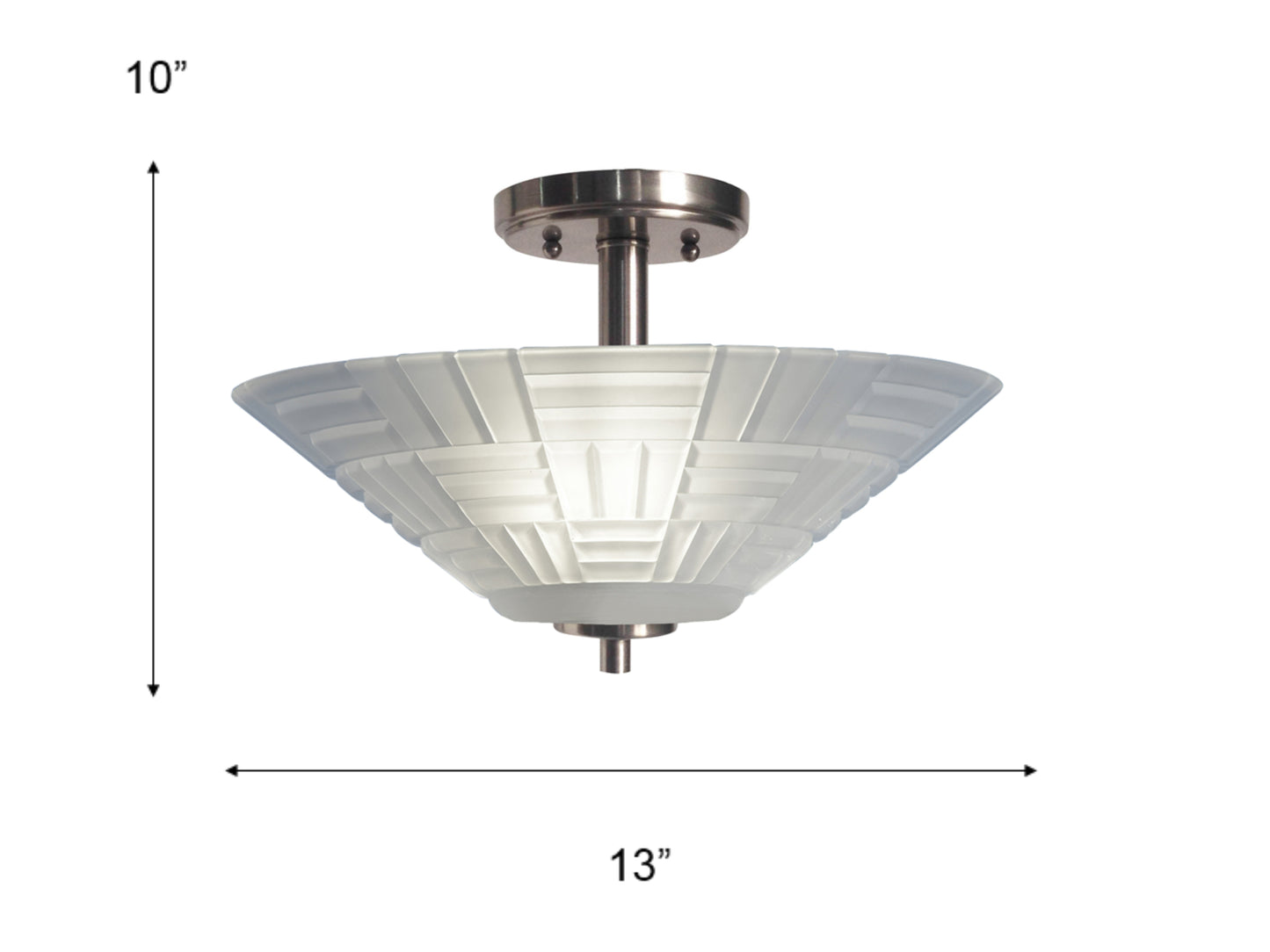Houston Integrated LED Crystal Flush Mount