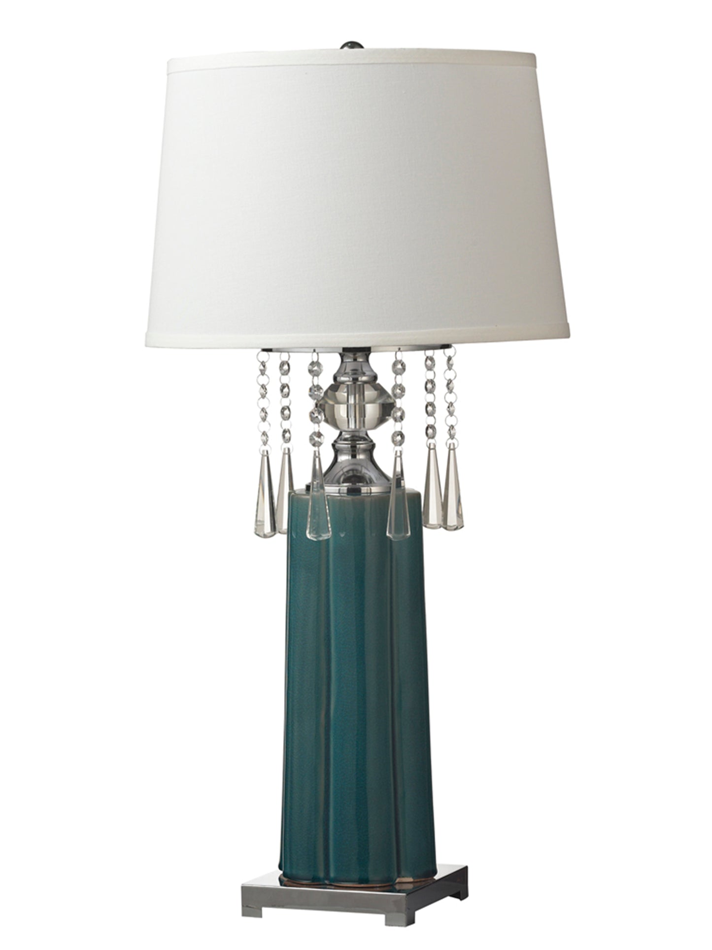 Tori LED Crystal And Ceramic Table Lamp