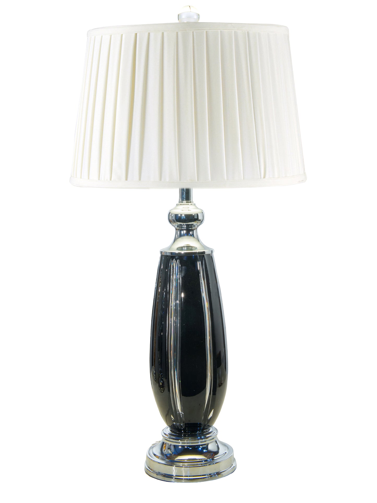 Blackline 24% Lead Crystal Table Lamp