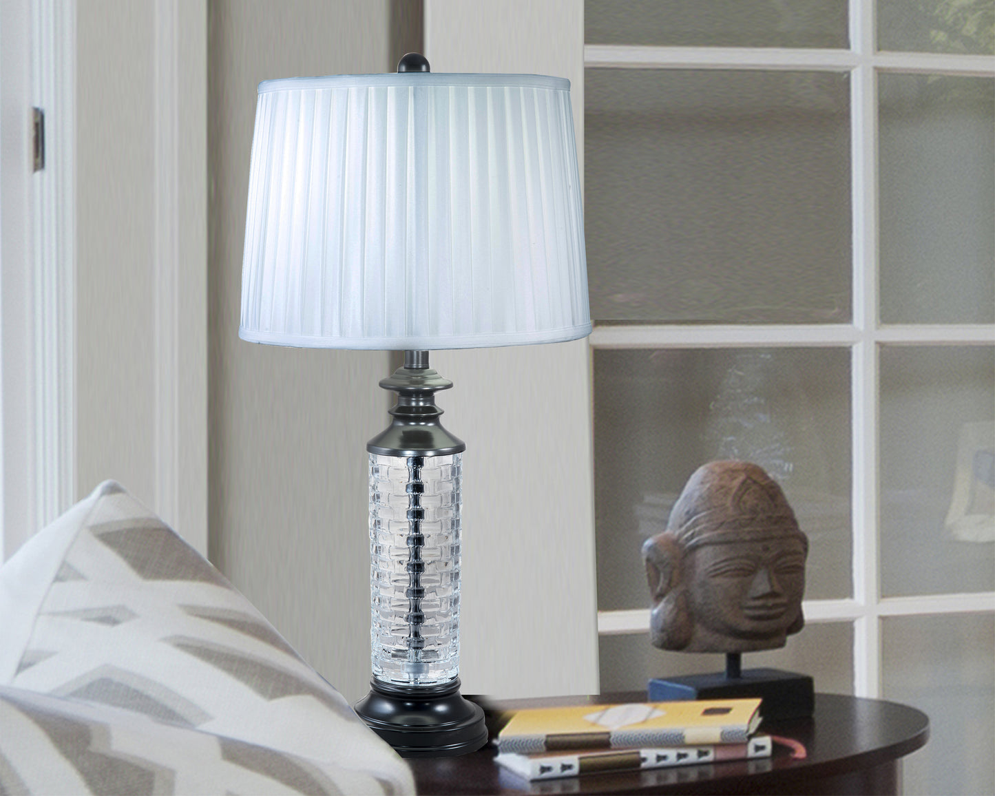 Overland Lead Crystal Table Lamp