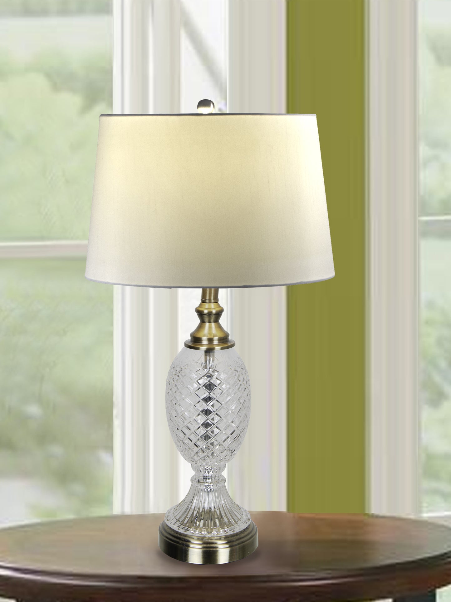Retozo 24% Lead Crystal Table Lamp