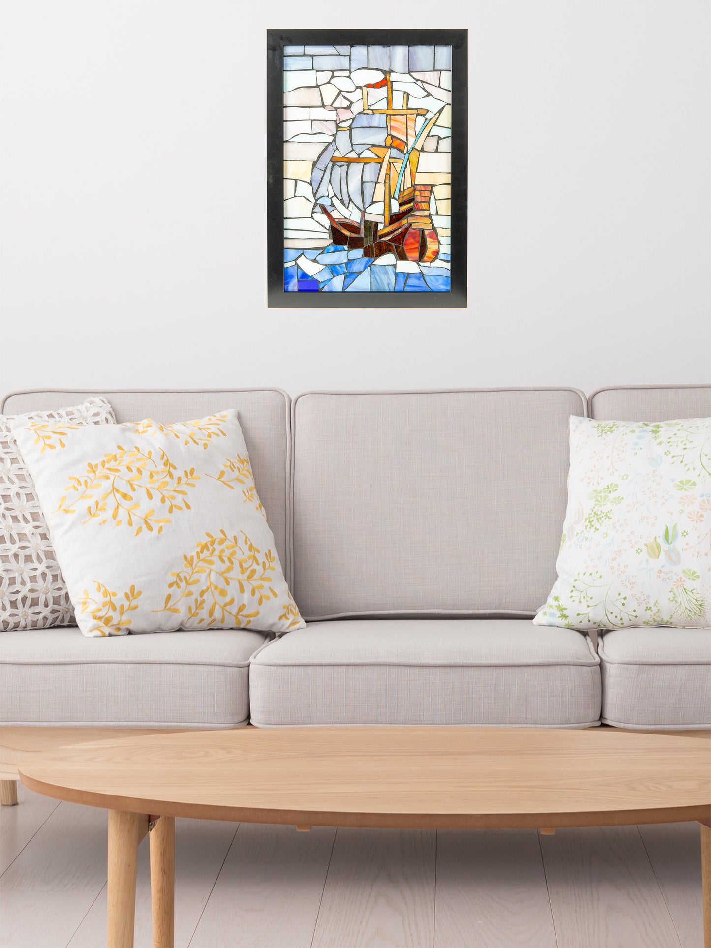 Flagship Mosaic Art Glass Wall Art / Suncatchers