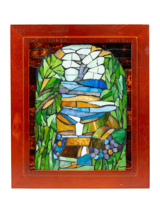 Iris Landscape Mosaic Art Glass Wall Art / Suncatchers