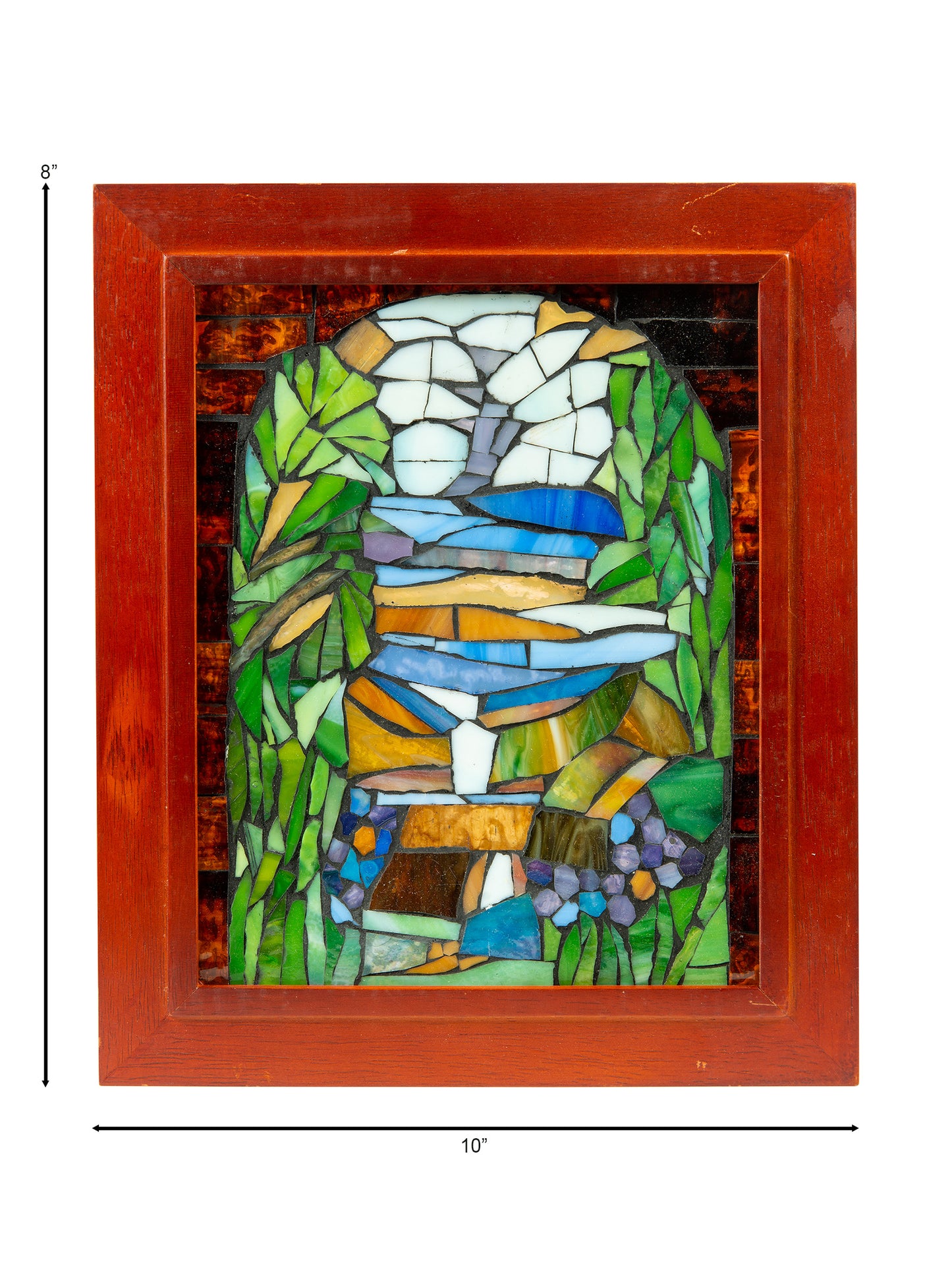 Iris Landscape Mosaic Art Glass Wall Art / Suncatchers