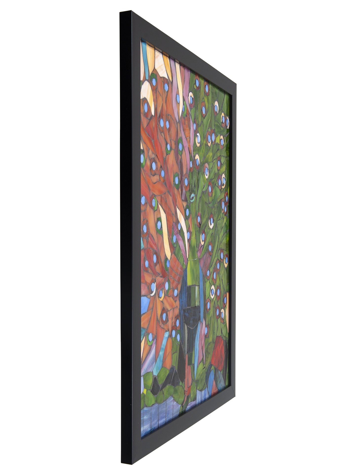 Peacock Mosaic Art Glass Wall Art / Suncatchers