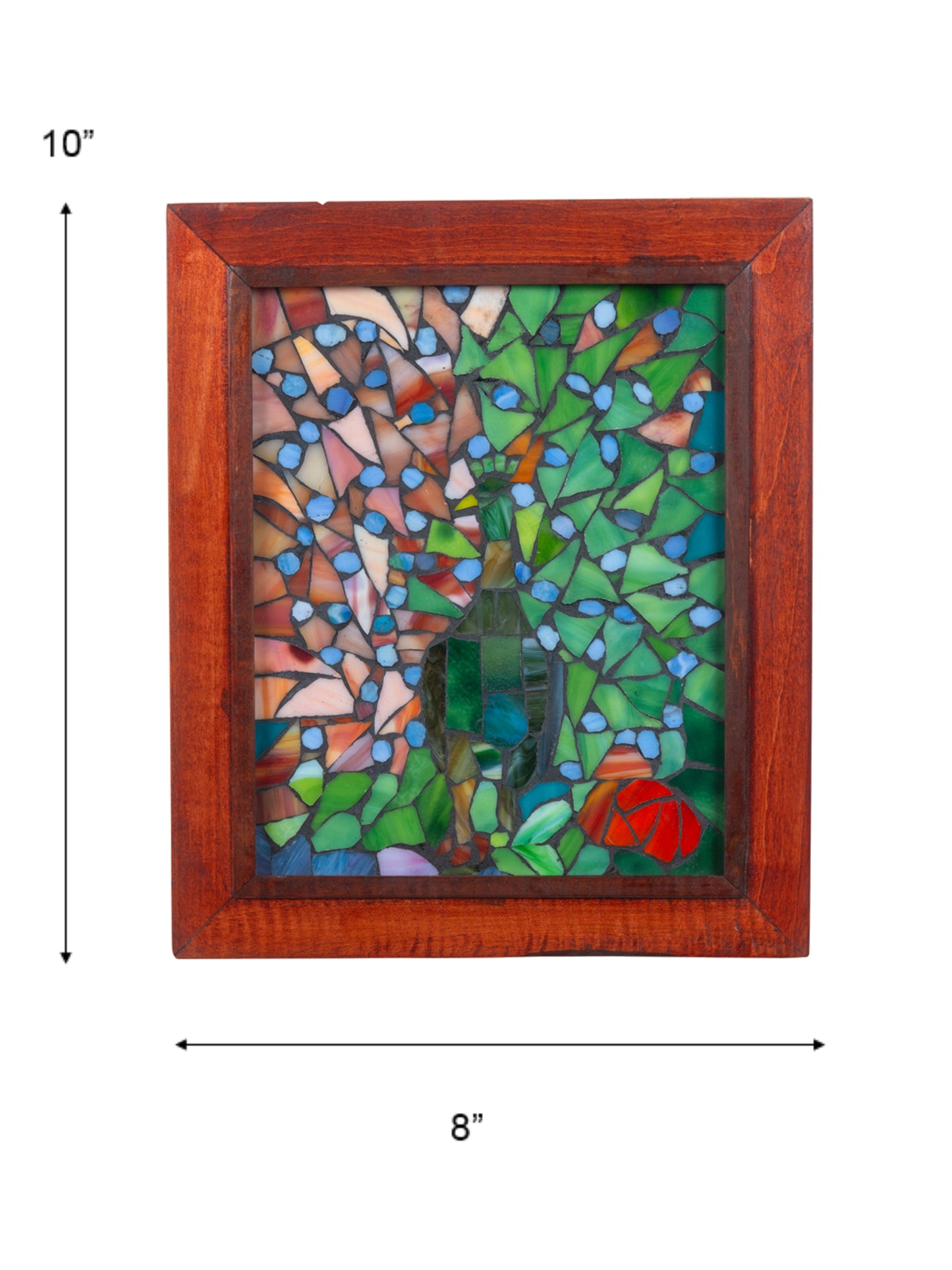 Peacock Mosaic Art Glass Wall Art / Suncatchers