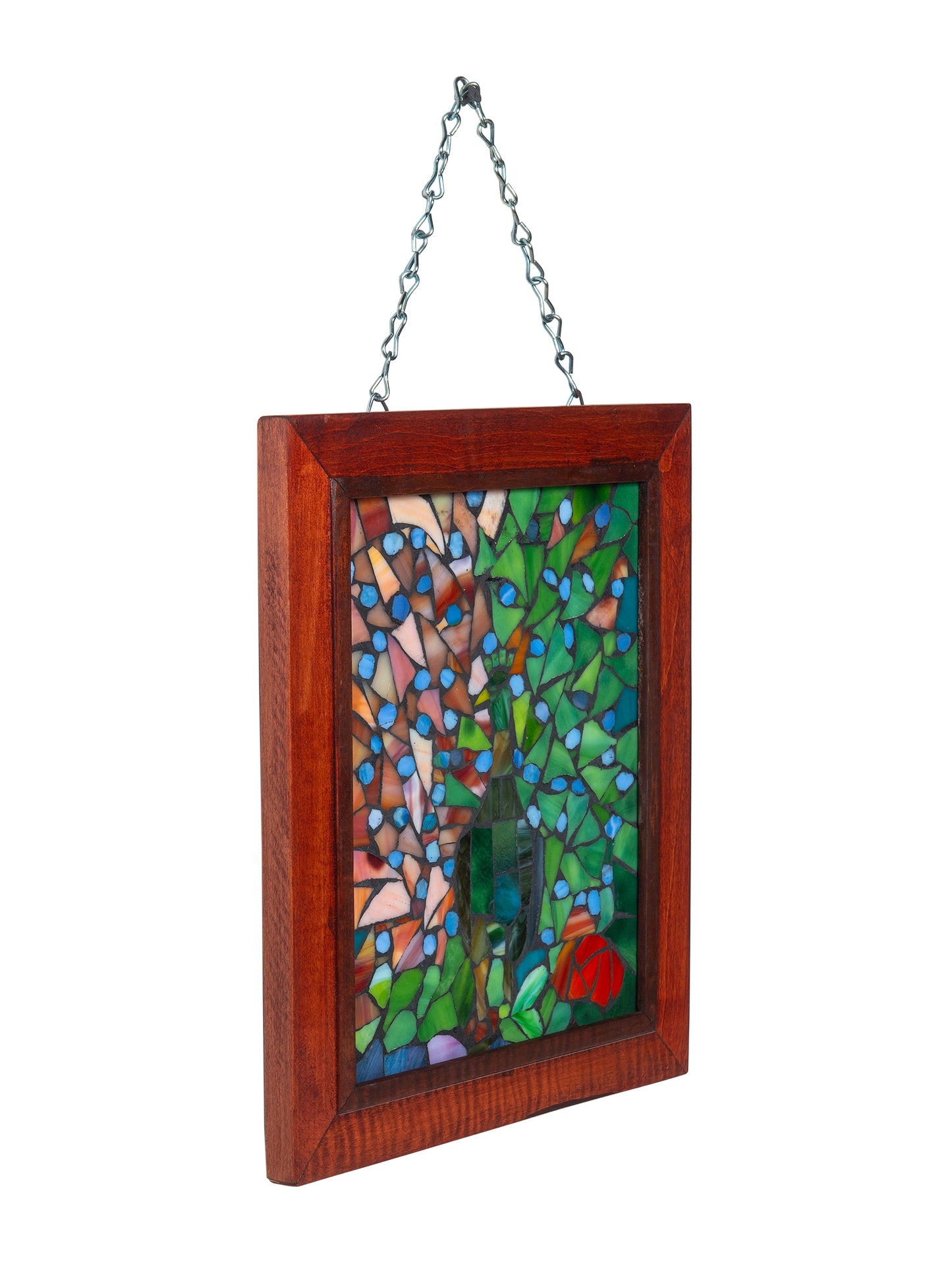 Peacock Mosaic Art Glass Wall Art / Suncatchers