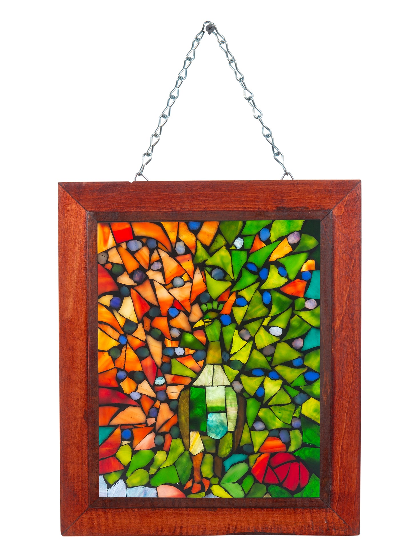 Peacock Mosaic Art Glass Wall Art / Suncatchers