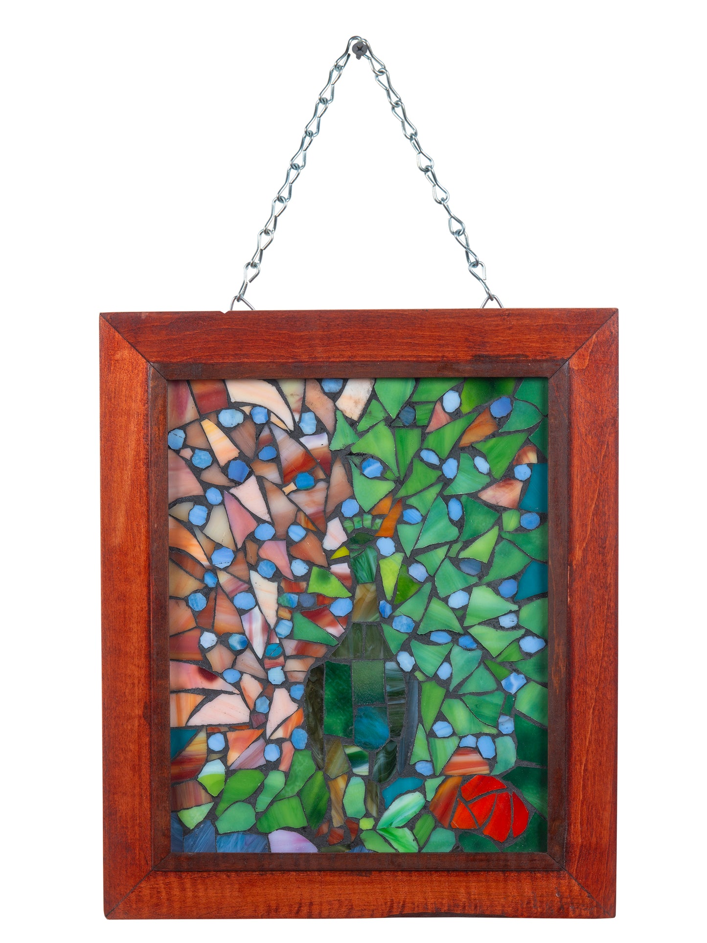 Peacock Mosaic Art Glass Wall Art / Suncatchers