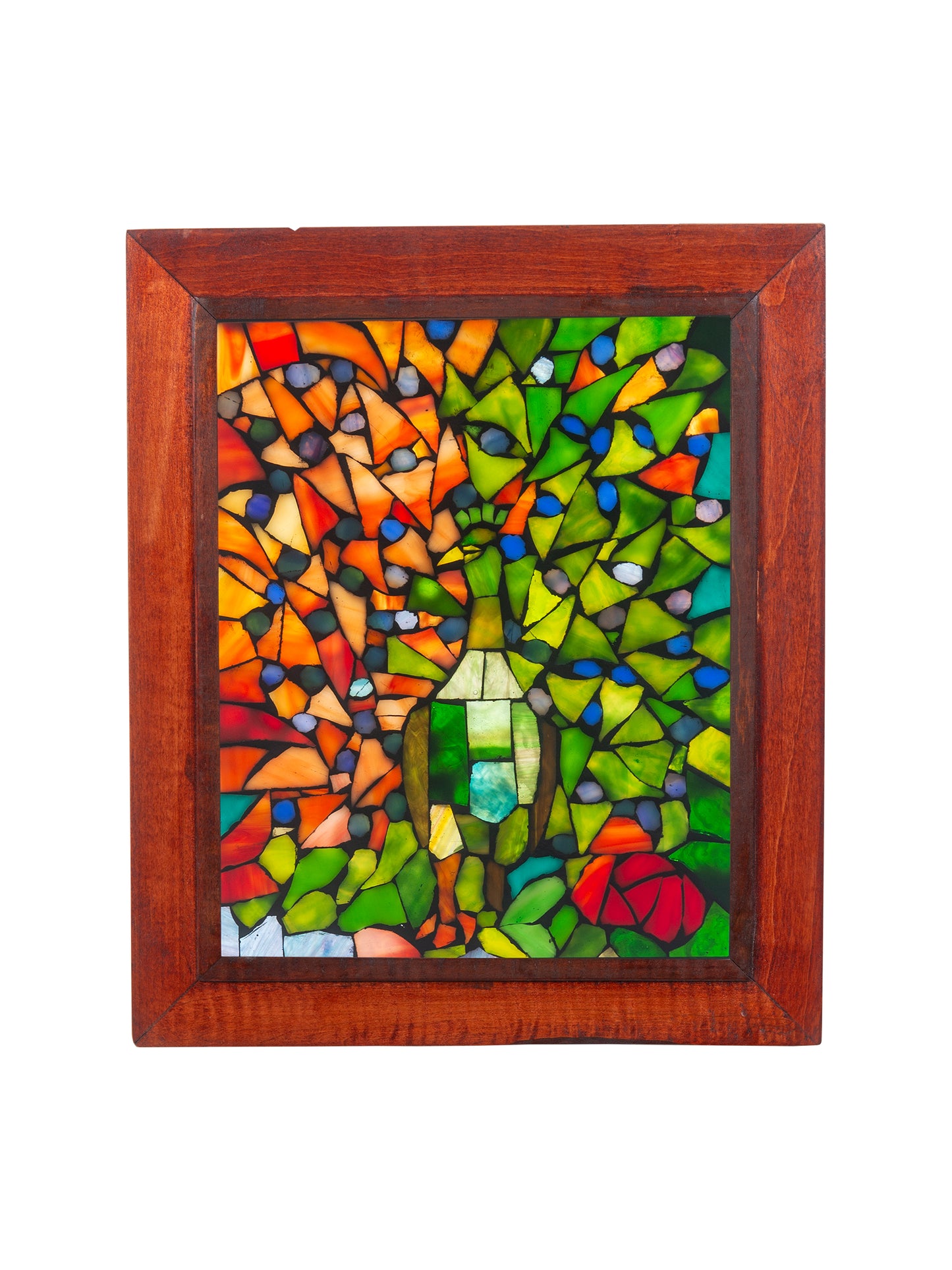 Peacock Mosaic Art Glass Wall Art / Suncatchers