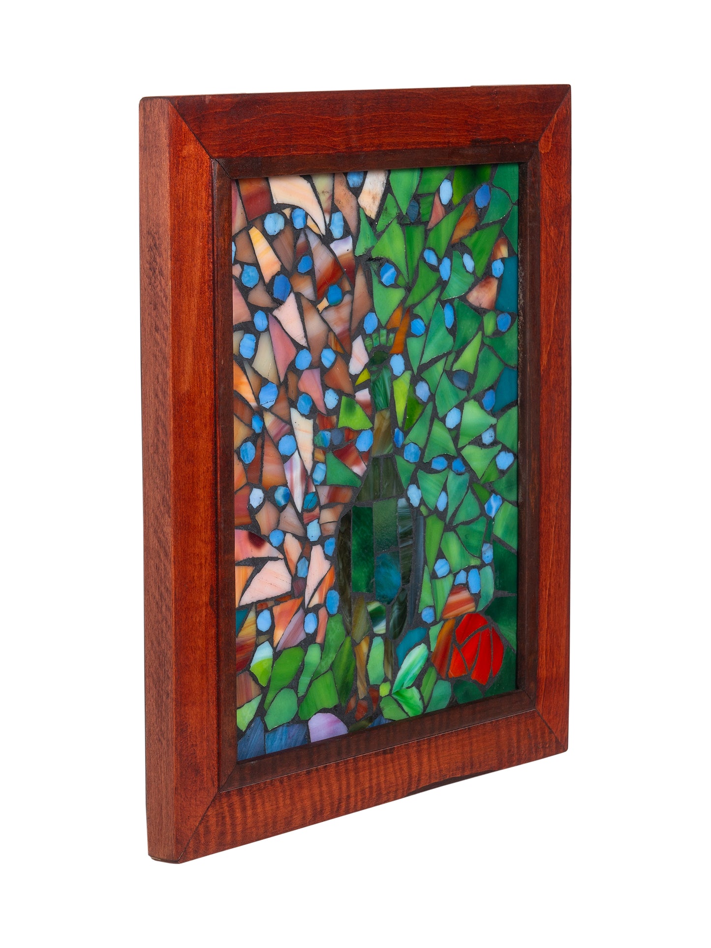 Peacock Mosaic Art Glass Wall Art / Suncatchers