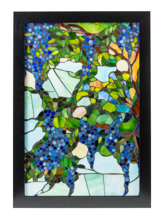 Grapevine Mosaic Art Glass Wall Art / Suncatchers