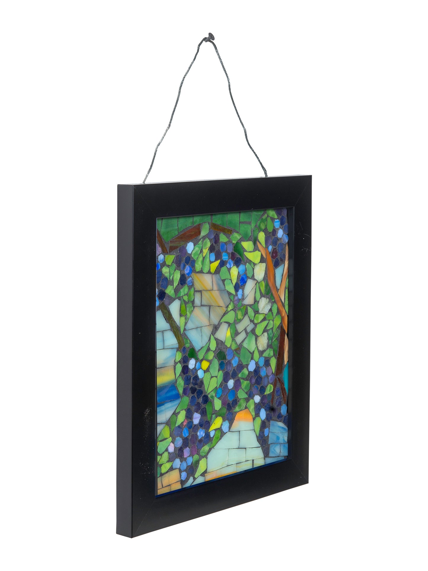 Snowball Wisteria Mosaic Art Glass Wall Art / Suncatchers