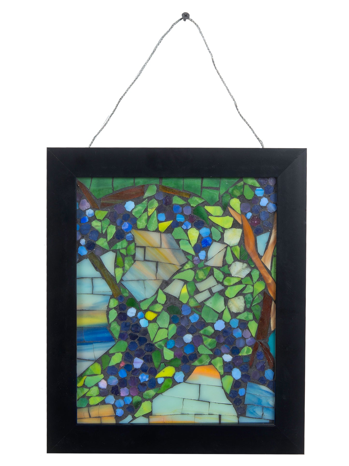 Snowball Wisteria Mosaic Art Glass Wall Art / Suncatchers