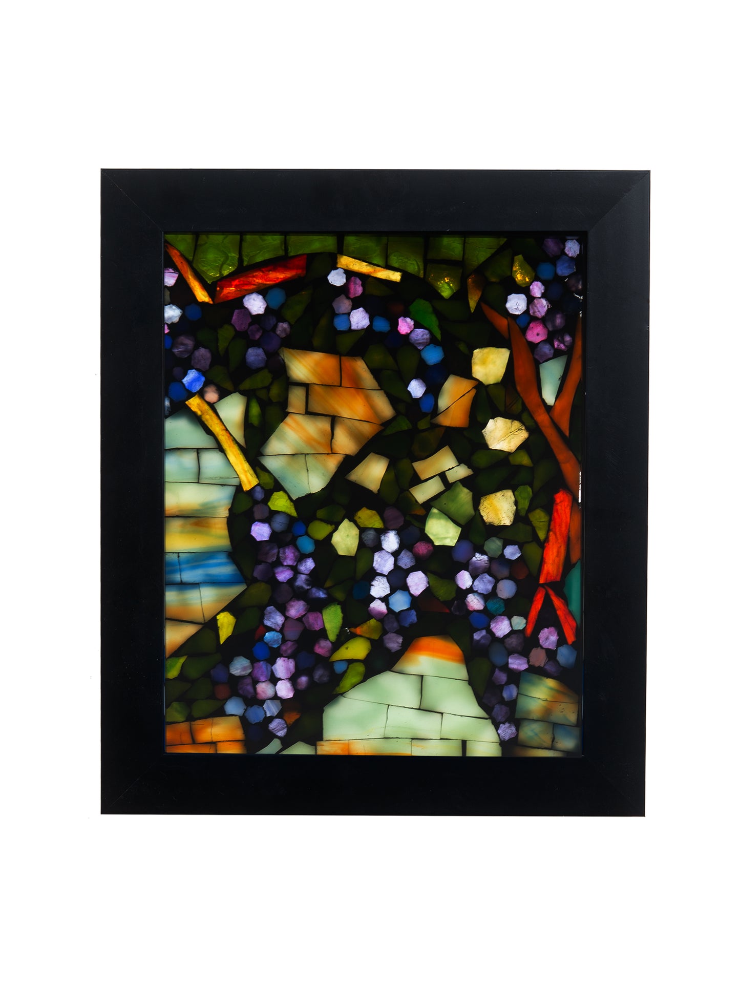 Snowball Wisteria Mosaic Art Glass Wall Art / Suncatchers