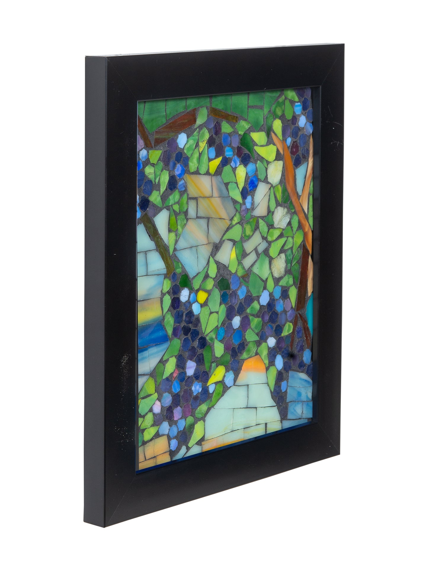 Snowball Wisteria Mosaic Art Glass Wall Art / Suncatchers