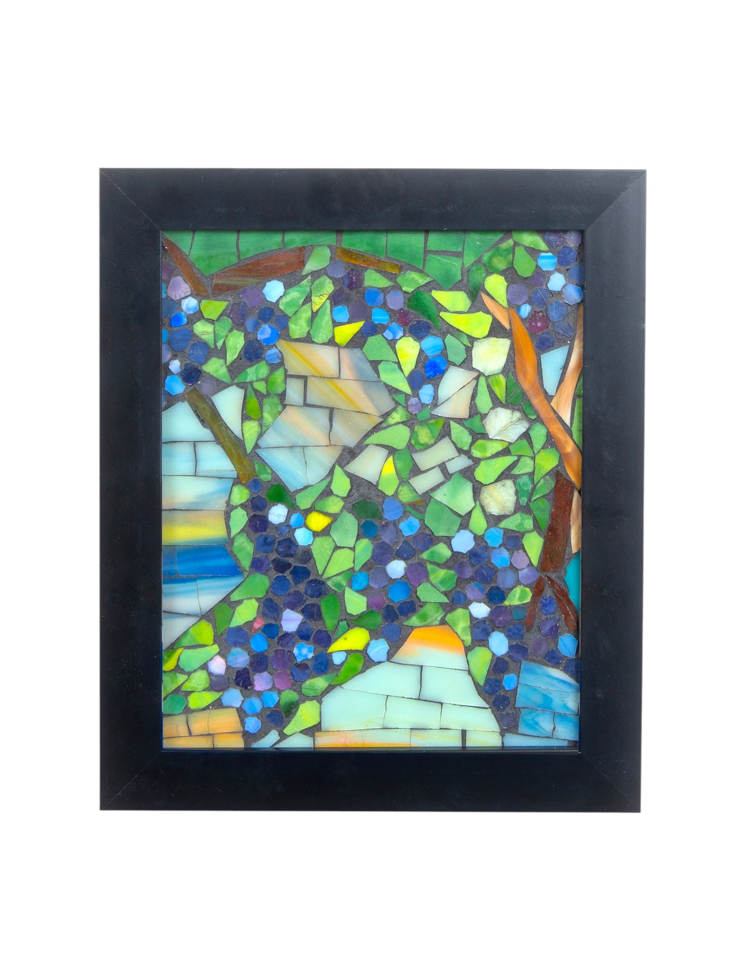 Snowball Wisteria Mosaic Art Glass Wall Art / Suncatchers