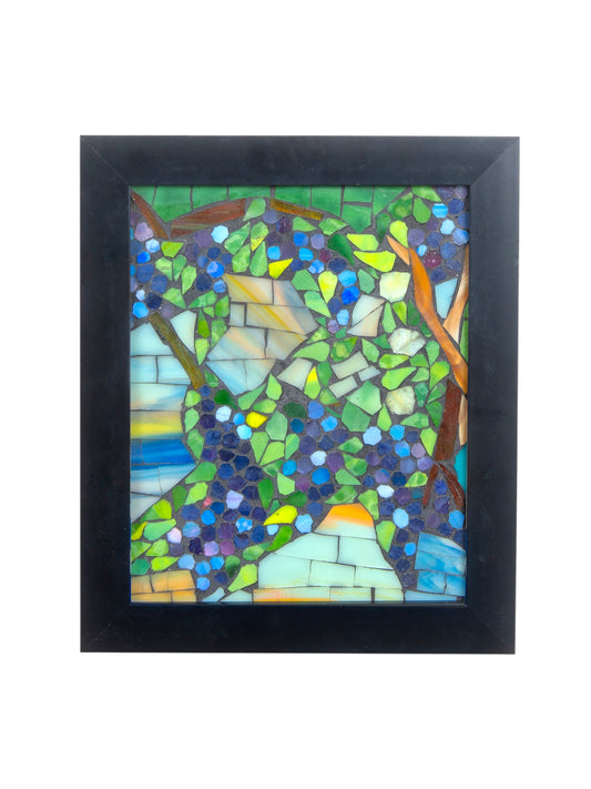 Snowball Wisteria Mosaic Art Glass Wall Art / Suncatchers
