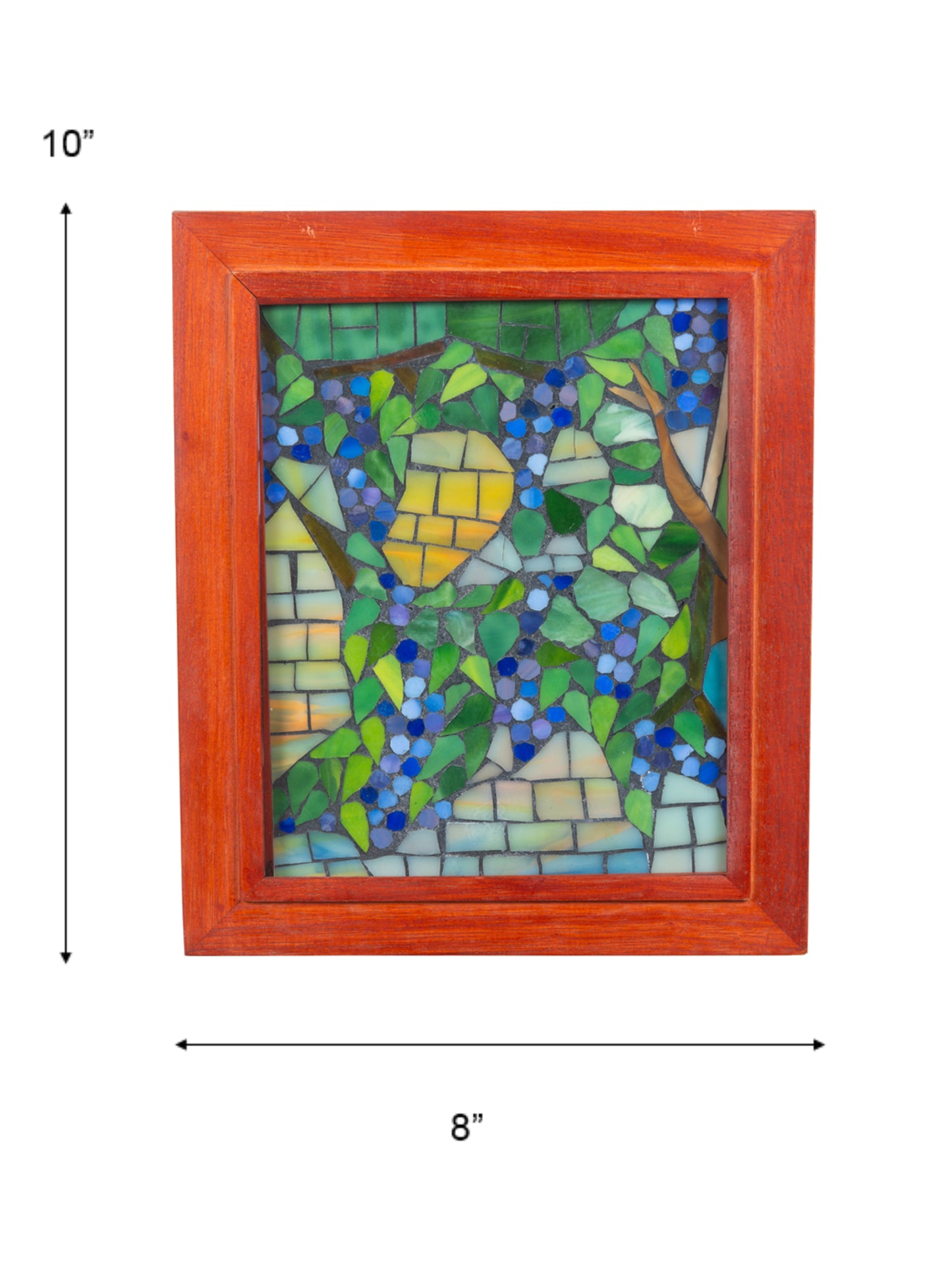 Grapevine Mosaic Art Glass Wall Art / Suncatchers