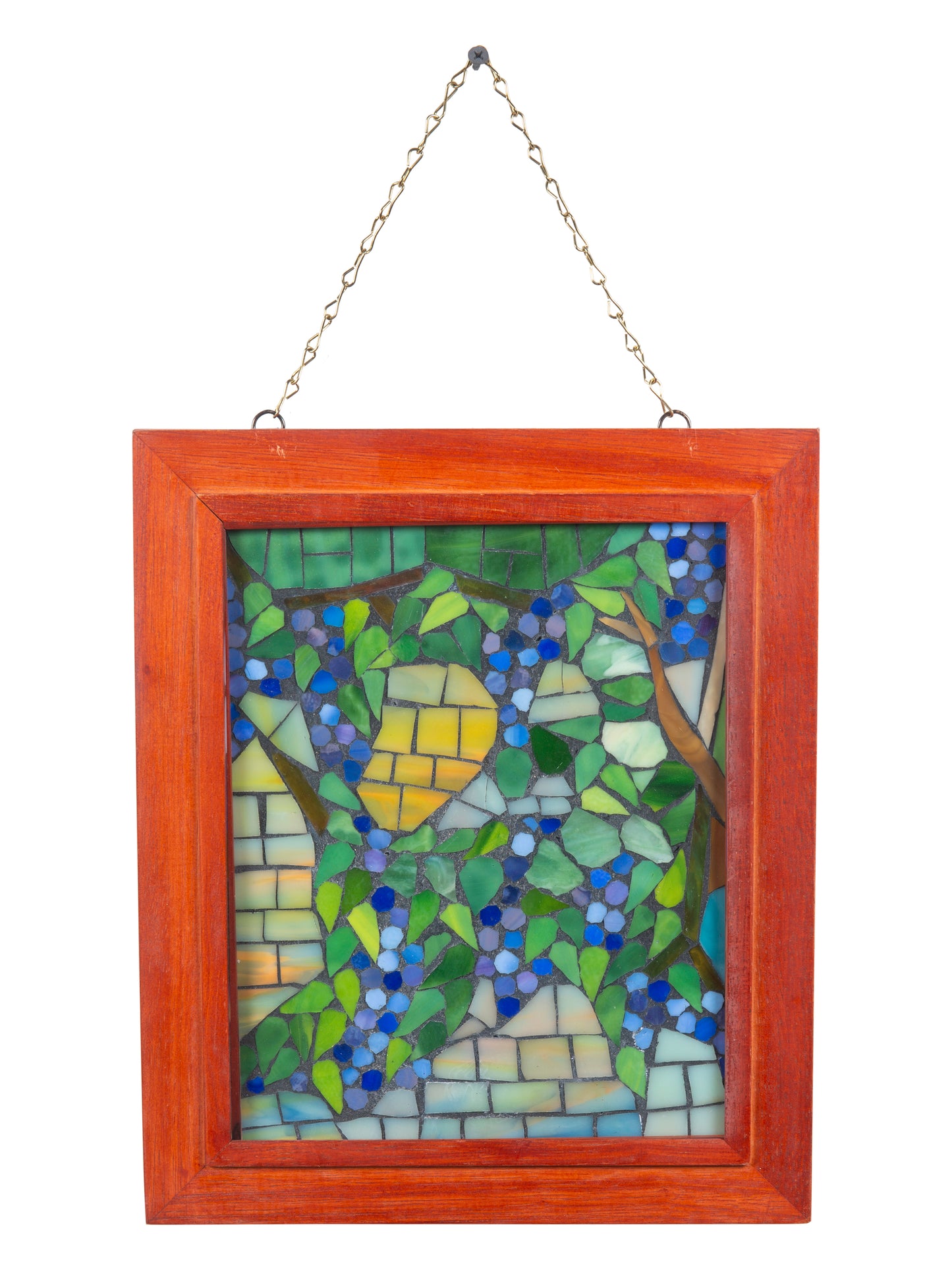 Grapevine Mosaic Art Glass Wall Art / Suncatchers