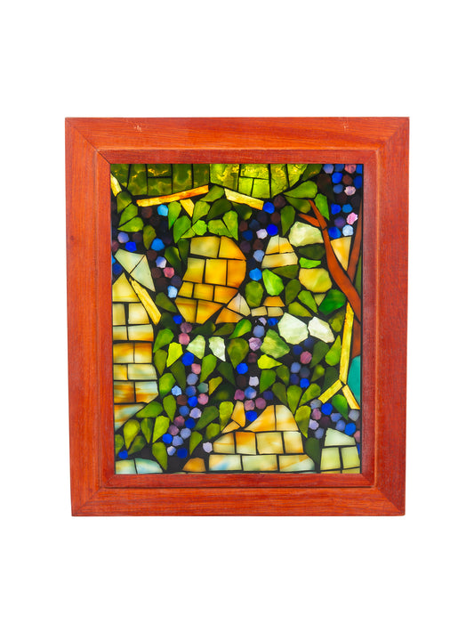 Grapevine Mosaic Art Glass Wall Art / Suncatchers