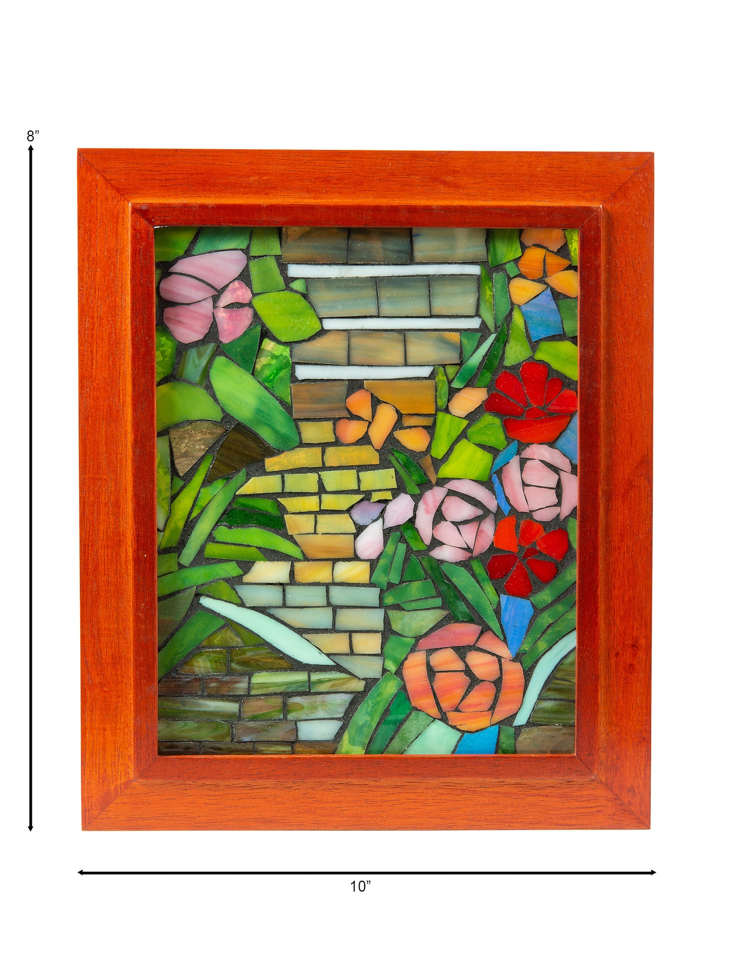Floral Path Mosaic Art Glass Wall Art / Suncatchers