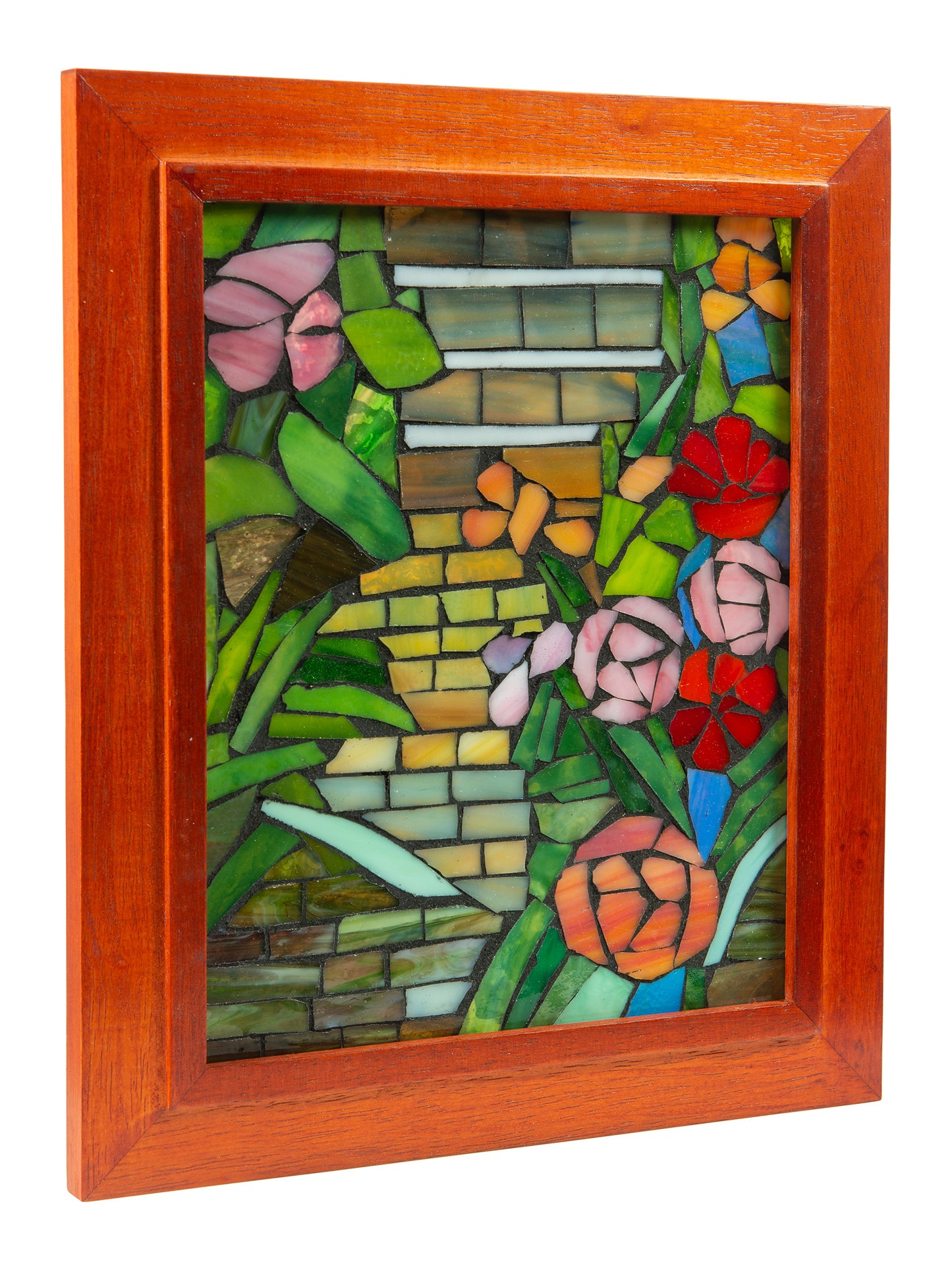 Floral Path Mosaic Art Glass Wall Art / Suncatchers